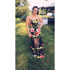 Fashion Nova Fairytale Ending Floral Mermaid Dress